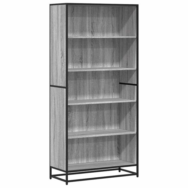vidaXL Bibliothèque sonoma gris 80,5x35x170,5 cm bois d'ingénierie