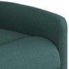 vidaXL Fauteuil de massage inclinable Vert fonc&eacute; Tissu