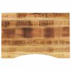 vidaXL Dessus de bureau avec courbe 100x50x2,5 cm manguier massif brut