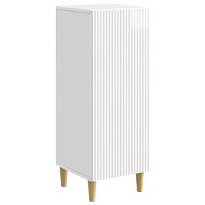 vidaXL Buffet Blanc brillant 33 x 34,5 x 90 cm Bois d'ing&eacute;nierie