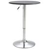 vidaXL Table de bar Noir &Oslash;60 cm MDF