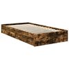 vidaXL Lit de Rangement Ch&ecirc;ne fum&eacute; 90 x 190 cm Bois d'ing&eacute;nierie