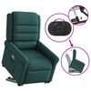 vidaXL Fauteuil inclinable vert fonc&eacute; tissu