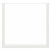 vidaXL Pieds de table &agrave; manger en U 2 pi&egrave;ces Blanc 80 x (72-73) cm Acier