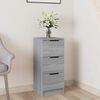 vidaXL Buffet Sonoma gris 30x30x70 cm Bois d'ing&eacute;nierie