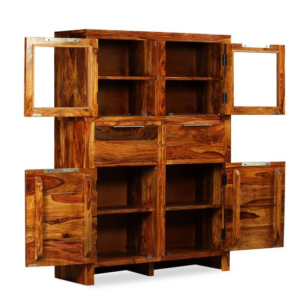 vidaXL Buffet Bois massif 100x35x140 cm