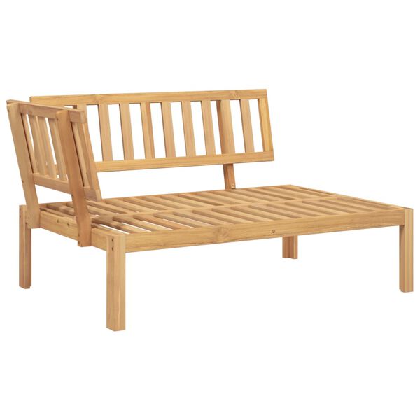 vidaXL Canap&eacute; d'angle palette de jardin et coussins bois acacia massif
