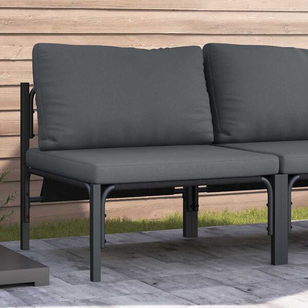 vidaXL Mobilier de jardin Anthracite 80 x 80 x 71 cm Acier