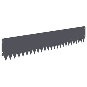 vidaXL Bordure de Pelouse 10 pc 103 x 20 cm Acier Anthracite