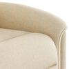 vidaXL Fauteuil inclinable Cr&egrave;me Tissu