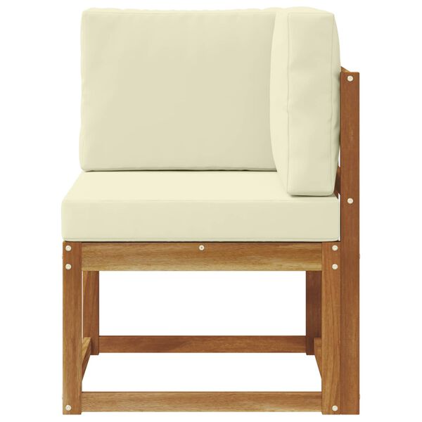 vidaXL Canap&eacute; d'angle ext&eacute;rieur Bois d'Acacia Massif