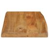vidaXL Dessus de table 50x40x3,8 cm bord vivant bois massif manguier