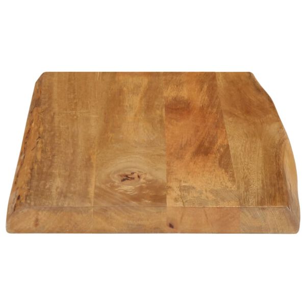 vidaXL Dessus de table 50x40x3,8 cm bord vivant bois massif manguier