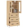 vidaXL Buffet haut Ch&ecirc;ne sonoma 69,5x34x180 cm Bois d'ing&eacute;nierie