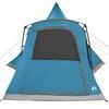 vidaXL Tente tipi avec toit avec stockage Bleu 545 x 450 x 295 cm