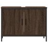 vidaXL Armoire lavabo de salle de bain ch&ecirc;ne marron 80x30x60 cm