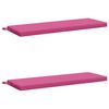 vidaXL Coussins de Banc SOEST 2 pc 100 % polyester Rose