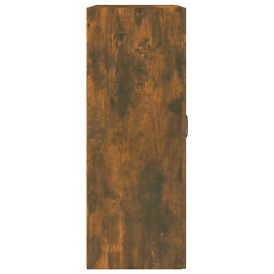 Armoire Murale Suspendue Noire 69,5x34x90 Cm – Étagère Flottante Rangement Salon Moderne