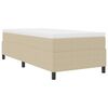 vidaXL Lit &agrave; ressorts Gris clair et blanc 90 x 200 cm