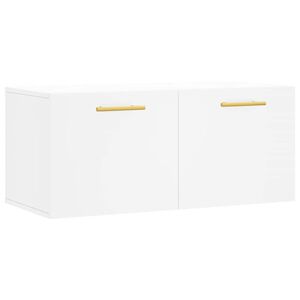 vidaXL Armoire murale blanc 80x36,5x35 cm bois d'ing&eacute;nierie
