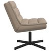 vidaXL Chaise pivotante Cappuccino 63 x 75 x 76 cm PU