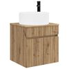 vidaXL Meuble de lavabo mural Ch&ecirc;ne artisanal 49 x 44,5 x 65,5 cm