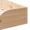 vidaXL Cadre de lit Marron 90 x 190 cm Pin massif