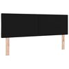 vidaXL T&ecirc;te de lit avec t&ecirc;te de lit Noir 160 cm Cuir synth&eacute;tique