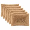 vidaXL Coussin avec oreiller HEERLEN 6 pi&egrave;ces Taupe Fleece PV