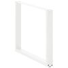 vidaXL Pieds de table à manger en U 3 pièces Blanc 100 x (72-73) cm Acier