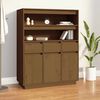 vidaXL Buffet haut Marron miel 89x40x116,5 cm Bois massif de pin