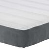 vidaXL Matelas de Lit avec matelas Gris 120 x 190 cm tissu