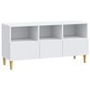vidaXL Meuble TV Blanc 102 x 34,5 x 50 cm Bois d'ing&eacute;nierie