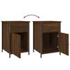 vidaXL Tables de chevet 2pcs Ch&ecirc;ne marron 40x42x60cm Bois d'ing&eacute;nierie