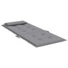 vidaXL Coussins de chaise &agrave; dossier haut lot de 6 gris tissu oxford