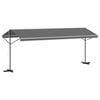 vidaXL Auvent autoportant Gris 6 x 3 m Polyester