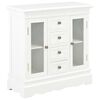 vidaXL Buffet blanc 70x28x70 cm bois de pin massif