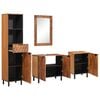 vidaXL Ensembles de salle de bain 4 pc Acacia Marron Winish