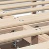 vidaXL Cadre de lit Blanc 120 x 190 cm Bois de pin massif