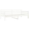 vidaXL Lit de jour sans matelas blanc 90x190 cm bois de pin massif