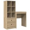vidaXL Bureau Ch&ecirc;ne Sonoma 105,5 x 34 x 127 cm 2 pc