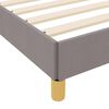 vidaXL Lit &agrave; ressorts avec matelas Taupe 120 x 190 cm tissu
