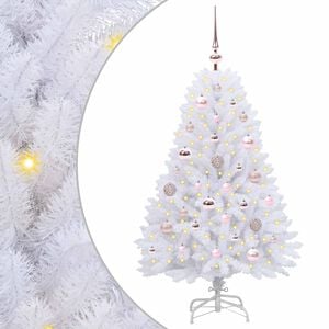 vidaXL Sapin de No&euml;l Artificiel &agrave; Branches Articul&eacute;es Blanc 120 cm