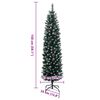 vidaXL Sapin de Noël artificiel mince 150 LED 150 cm
