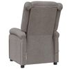 vidaXL Fauteuil de massage Taupe Tissu