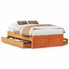 vidaXL Cadre de lit sans matelas avec tiroirs 120x190 cm bois de pin