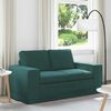 vidaXL Canap&eacute; Vert fonc&eacute; 162 x 80 x 82 cm tissu