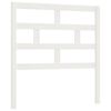 vidaXL T&ecirc;te de lit Blanc 81x4x100 cm Bois massif de pin