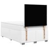 vidaXL Sommier &agrave; lattes de lit avec matelas blanc 120x190cm similicuir