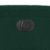 vidaXL Fauteuil inclinable électrique vert foncé velours